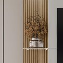 Ver imagem 5 de Home Theater York LED 180cm MDF Cinamomo e Off White Bechara Móveis
