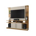Ver imagem 1 de Home Theater York LED 180cm MDF Cinamomo e Off White Bechara Móveis