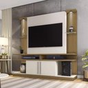 Ver imagem 2 de Home Theater York LED 180cm MDF Cinamomo e Off White Bechara Móveis