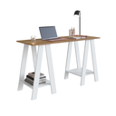 Ver imagem 1 de Escrivaninha Mesa de Escritório Cavalete B61 Emovell: Mel/branco