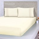 Ver imagem 1 de Jogo de Cama King Malha 3 Pçs Bella Cama 100% Algodão 193x203x40cm Duna