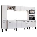 Ver imagem 2 de Armário de Cozinha Laís 13 Portas 1 Gaveta Branco - Pnr Móveis