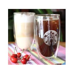 Kit 2 Copos de Vidro Duplo - 450ml - 5