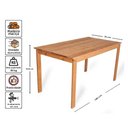 Ver imagem 4 de Conjunto Mesa de Jantar 140x70 Rústica com 6 Cadeiras em Madeira Maciça Mel - Mb Móveis