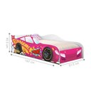 Ver imagem 5 de Cama Infantil Solteiro Formato Carro Kaboom Stylo Pink MDF Branca Rosa Casah