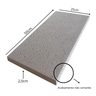 Borda de Piscina Atermica boleada  50x25x2,0cm Cinza Claro - Silvano Schwanke Linha Premium - 2