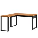 Ver imagem 1 de Mesa Escritório E Home Office em L Florence Industrial 135x157cm D03 Freijó Preto Fosco - Lyam