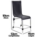 Ver imagem 4 de Conjunto de 8 Cadeiras e Mesa de Jantar Haiti Trama Original