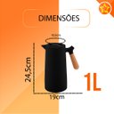 Ver imagem 2 de Garrafa Térmica Bon Gourmet Cabo Nórdico Preta 1 Litro