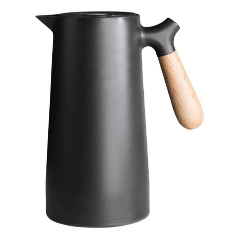 Garrafa Térmica Bon Gourmet Cabo Nórdico Preta 1 Litro