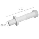 Ver imagem 2 de Conjunto Tubo de Ligação Ajustável Para Bacia Sanitária 25cm x 1/2" Branco | Astra