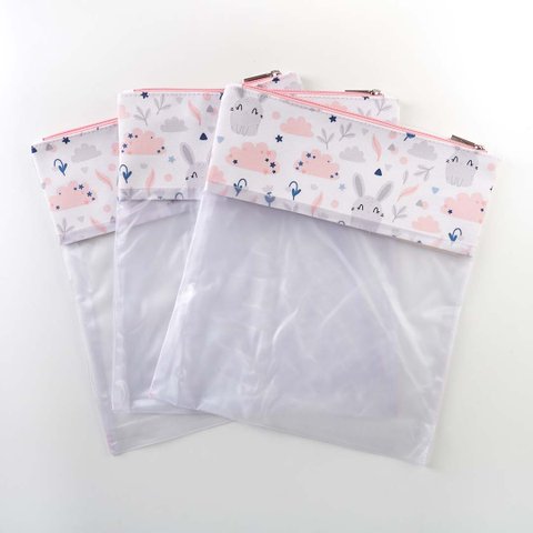Kit Organizador Bunny Rosa Just Baby saco organizador