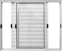 Ver imagem 1 de Janela de Aluminio Veneziana 3 Folhas Móveis sem Grade Linha Modular:1,00 X 1,50/branco