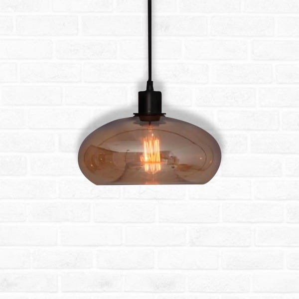 ILLUMINE PENDENTE AMBAR IRIS CABO PP 1,5MT - 1