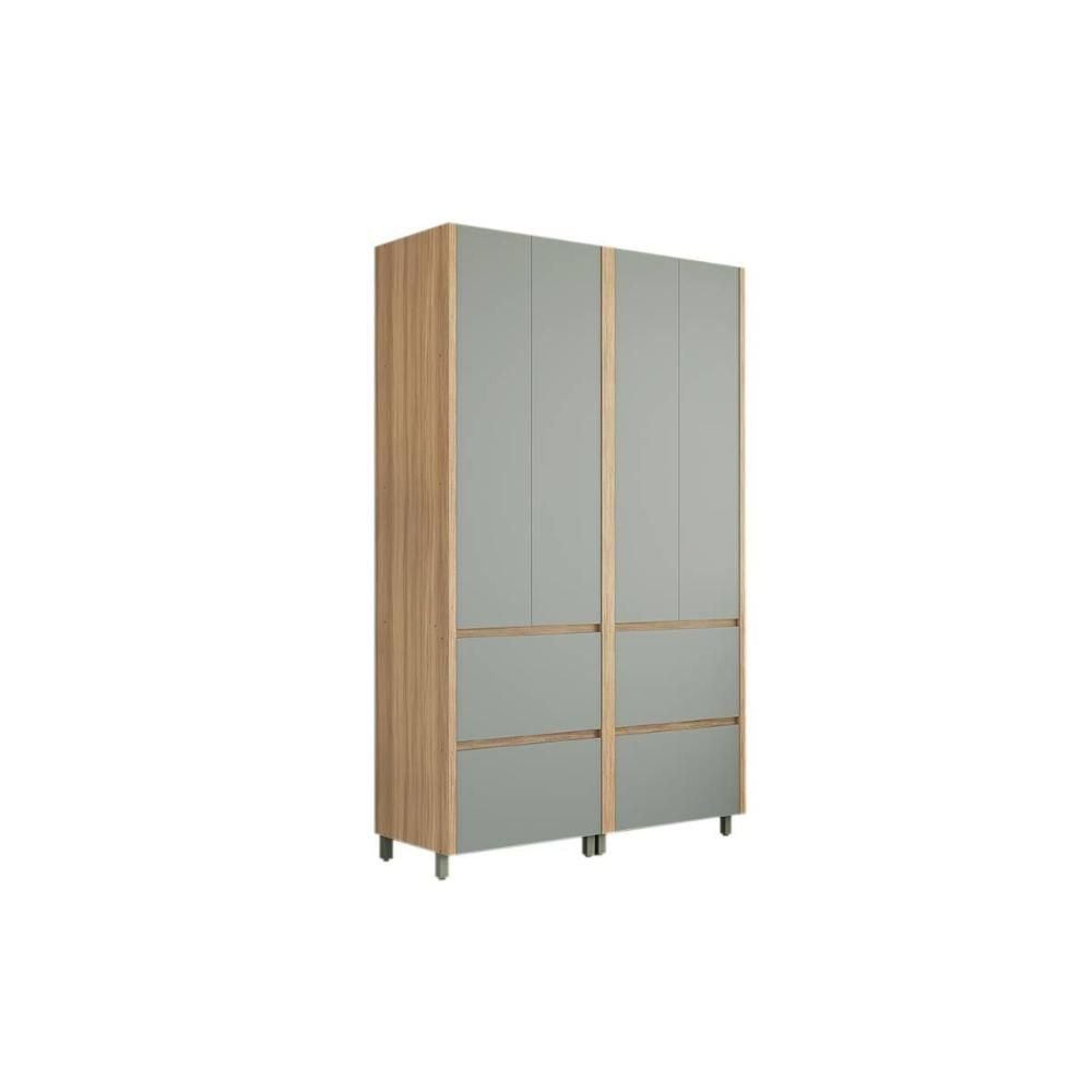Armário Multiuso Lavanderia Rainha C/ 4 Portas e 4 Gavetas 140cm