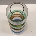 Ver imagem 5 de Vaso Decorativo de Vidro Color 28x10x10cm Enfeite Sala Mesa Estante Aparador
