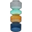 Ver imagem 1 de Vaso Decorativo de Vidro Color 28x10x10cm Enfeite Sala Mesa Estante Aparador