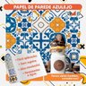 Papel de Parede Adesivo Azulejo Zenilda 3 metros - 3