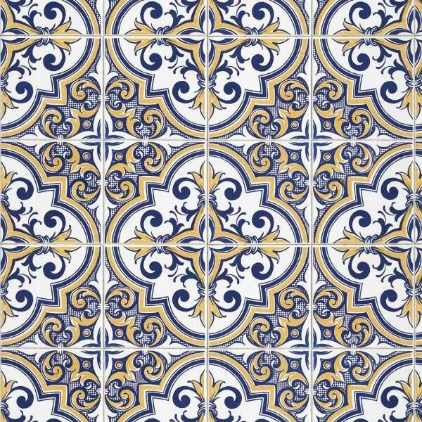 Papel de Parede Adesivo Azulejo Alcina 3 metros - 1