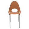 Cadeira Tramontina Elisa em Polipropileno Terracota com Pernas de Alumínio Anodizado - 2