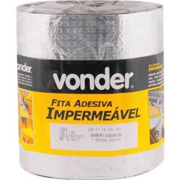 Fita Adesiva Impermeável Vonder 15cm x 10m Manta Aluminizada Para Telhados e Calhas - 3