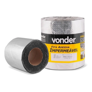 Fita Adesiva Impermeável Vonder 15cm x 10m Manta Aluminizada Para Telhados e Calhas