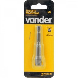 Soquete sextavado magnético 1/4" Vonder - 2