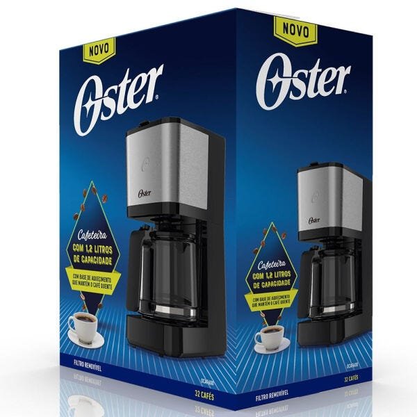 Cafeteira Oster Inox 1,2L - 220V - 5