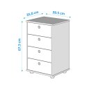 Ver imagem 5 de Mesa de Cabeceira Armário  Gaveteiro Escritório Multiuso Classic 4 Gavetas Freijó
