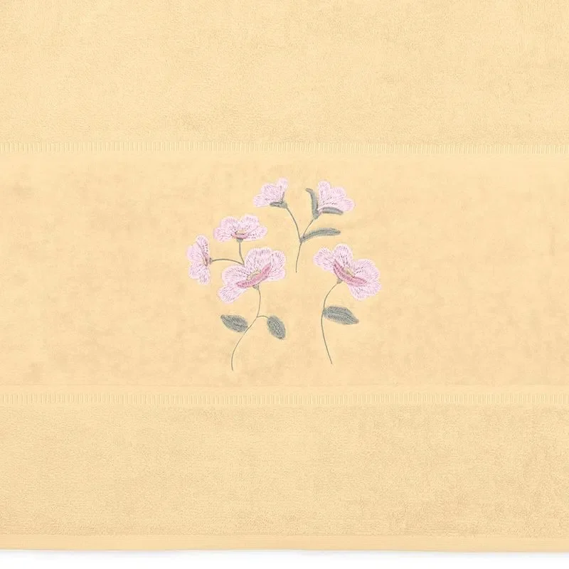 Jogo de Banho Bordado Brisa Olivia Baunilha 2 peças - 2