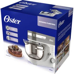 Batedeira Planetária Oster White Bowl Inox - 127V - 6
