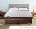 Ver imagem 3 de Conjunto Cama Box Queen Size Venice 158x198x60 Marrom/Branco c/Molas Ensacadas