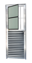 Ver imagem 1 de Porta de Sala Alumínio 80 D.L25 V.Boreal Anod.Brilhante Brimak