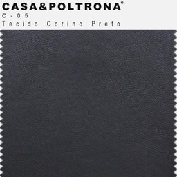 Sofá de Sala Decorativa Kubo 3 Lugares 2,10M Corino Preto - Casaepoltrona - 5
