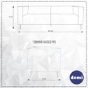 Ver imagem 4 de Sofá de Sala Decorativa Kubo 3 Lugares 2,10M Corino Preto - Casaepoltrona