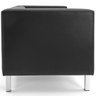 Sofá de Sala Decorativa Kubo 3 Lugares 2,10M Corino Preto - Casaepoltrona - 3