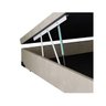 Cama Box Baú Inteiriço Viúva Especial Premium 1,20 X 2,03 X 0,40 Sued Bege - 2
