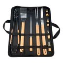 Ver imagem 1 de Kit Churrasco Aço Inox 10pç com Estojo