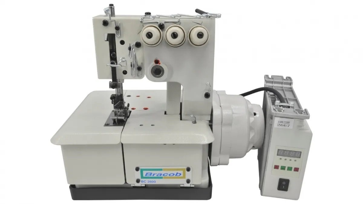 Menor preço em Máquina de Costura Semi Industrial Bracob Bc26003 Branca 110v