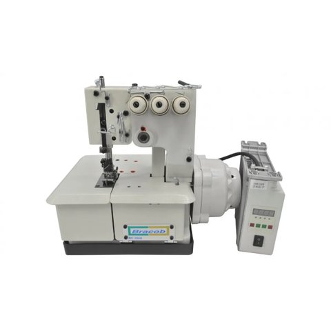 Máquina de Costura Semi Industrial Bracob Bc26003 Branca 110v
