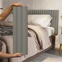 Ver imagem 4 de Cabeceira Ripado Modular 3 Caixas Ubatuba Cama Solteirão e Viúva Linea Brasil