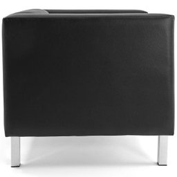 Poltrona de Sala Decorativa Kubo Corino Preto - casaepoltrona - 3