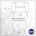 Ver imagem 4 de Poltrona de Sala Decorativa Kubo Corino Preto - Nexta Casa