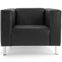 Ver imagem 2 de Poltrona de Sala Decorativa Kubo Corino Preto - Nexta Casa