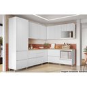 Ver imagem 3 de Balcão de Cozinha Modulado de Canto Reto Rainha 1 Porta 1 Prateleira MDF 92cm Branca-Nature Nesher