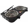 Super Fogão Cooktop Elétrico 2 Bocas 2.000 Watts 110v Portátil Praia,campo, Trailler, 5 Temperaturas - 1