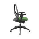 Ver imagem 2 de Caderia de Escritório Ergonômica Bix X+ Assento Poliéster Cor:cinza com Verde Musgo