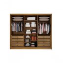 Ver imagem 3 de Guarda Roupa Casal 6 Portas 8 Gavetas Himalaia-cumaru-fendi- Móveis Novo Horizonte