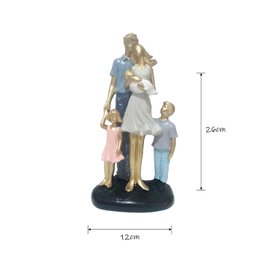 Estatueta Decorativa Família Juntos Colorida Dia Das Mães - 2