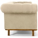 Ver imagem 3 de Sofá Império 02 Lugares 180cm Veludo Creme - Nexta Casa